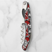 赤と灰色の迷彩、軍隊、陸軍 ソムリエナイフ (正面)