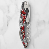 赤と灰色の迷彩、軍隊、陸軍 ソムリエナイフ (裏面)