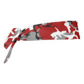 赤と灰色の迷彩、軍隊、陸軍 タイヘッドバンド (回転270)