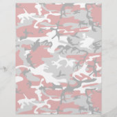 赤と灰色の迷彩、軍隊、陸軍 チラシ (正面)