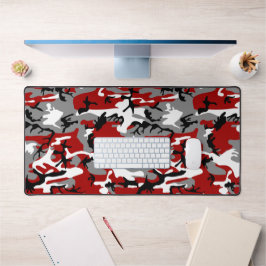 赤と灰色の迷彩、軍隊、陸軍 デスクマット