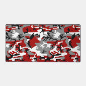 赤と灰色の迷彩、軍隊、陸軍 デスクマット (正面)