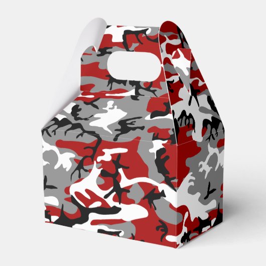 赤と灰色の迷彩、軍隊、陸軍 フェイバーボックス (正面サイド)