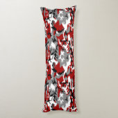 赤と灰色の迷彩、軍隊、陸軍 ボディピロー (裏面 (縦))