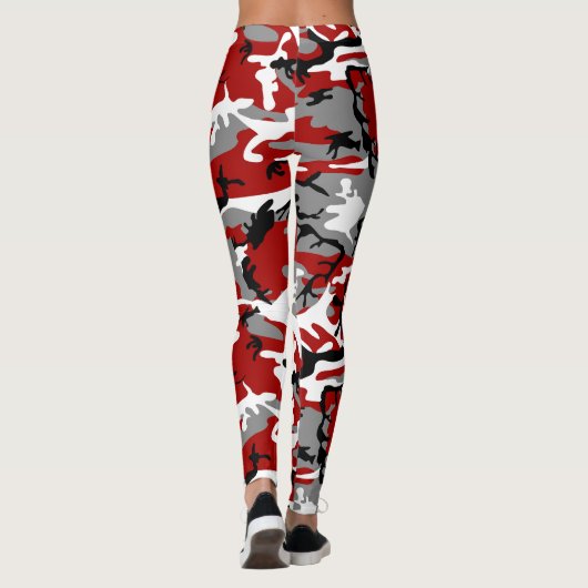 赤と灰色の迷彩、軍隊、陸軍 レギンス (裏面)