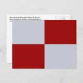 赤と灰色の長方形 ポストカード (正面/裏面)