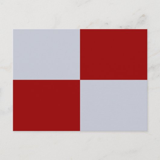 赤と灰色の長方形 ポストカード (正面)