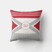 赤と灰色を冷やす時間 クッション (裏面)