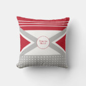 赤と灰色を冷やす時間 クッション (正面)