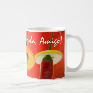 赤と熱とチリ コーヒーマグカップ