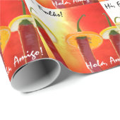 赤と熱とチリ ラッピングペーパー (ロールコーナー)