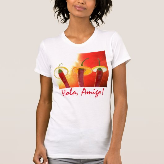 赤と熱とチリ Tシャツ (正面)