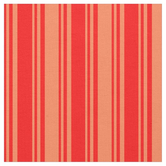 赤と珊瑚のパターン ファブリック (クローズアップ)