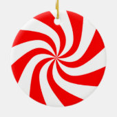 赤と白お菓子 セラミックオーナメント (裏面)
