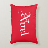 赤と白かわいらしのクリスマスアクセント枕 アクセントクッション (正面(垂直))