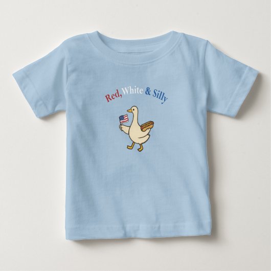 赤と白とナンセンス ベビーTシャツ (正面)