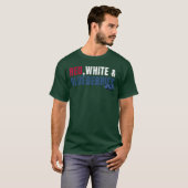 赤と白とブルーベリーのお友達 Tシャツ (正面フル)