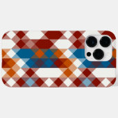 赤と白と青とオレンジの幾何学模様 Case-Mate iPhoneケース (裏面 (横))
