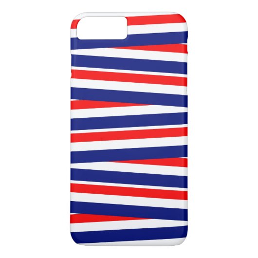 赤と白と青のリボン Case-Mate iPhoneケース (裏面)