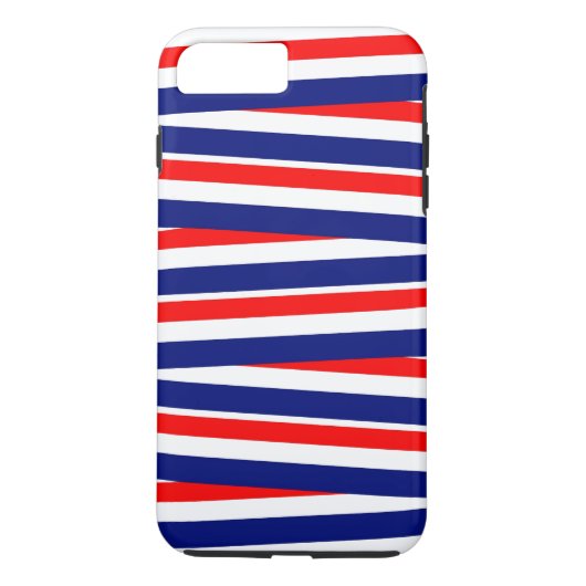 赤と白と青のリボン Case-Mate iPhoneケース (裏面)