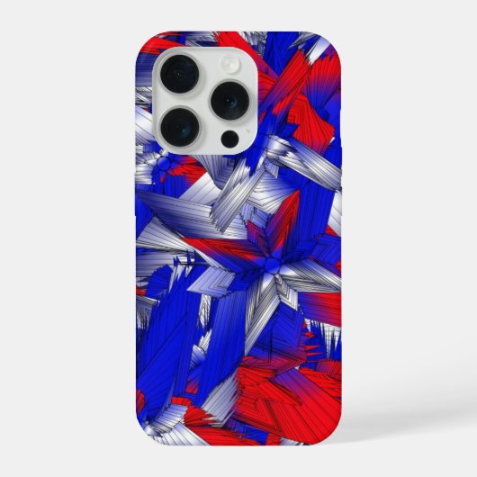 赤と白と青の星 iPhoneケース (裏面)