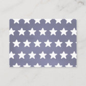 赤と白と青の赤のベビーシャワー（郵便） エンクロージャーカード (裏面)