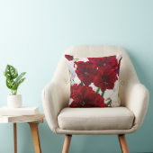 赤と白のアマリリス2008年 クッション (椅子)