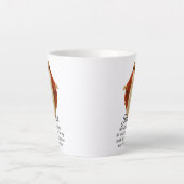 赤と白のイエス様 カフェラテマグ (正面)
