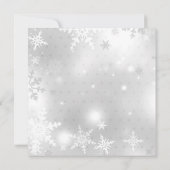 赤と白のイルミネーションのツリー クリスマスパーティー 招待状 (裏面)