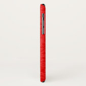 赤と白のエレガントフローラレースガーリーモノグラム Case-Mate iPhoneケース (裏面/左)