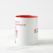 赤と白のカスタムなギリシャの女子学生クラブのギフト マグカップ (中央)