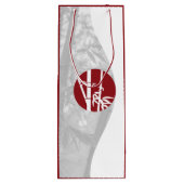 赤と白のカスタムイメージ&カスタムロゴ ワインギフトB ワインギフトバッグ (裏面)