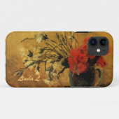 赤と白のカーネーションの花瓶、ゴッホ Case-Mate iPhoneケース (裏面(横))