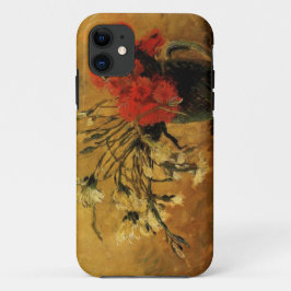 赤と白のカーネーションの花瓶、ゴッホ iPhone 11 ケース