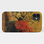 赤と白のカーネーションの花瓶 Case-Mate iPhoneケース (裏面(横))