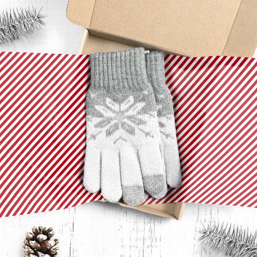 赤と白のキャンディケーンストライプ クリスマス 薄葉紙
