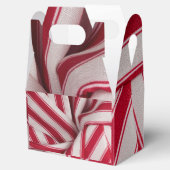 赤と白のキャンディストライプー フェイバーボックス (オープン)