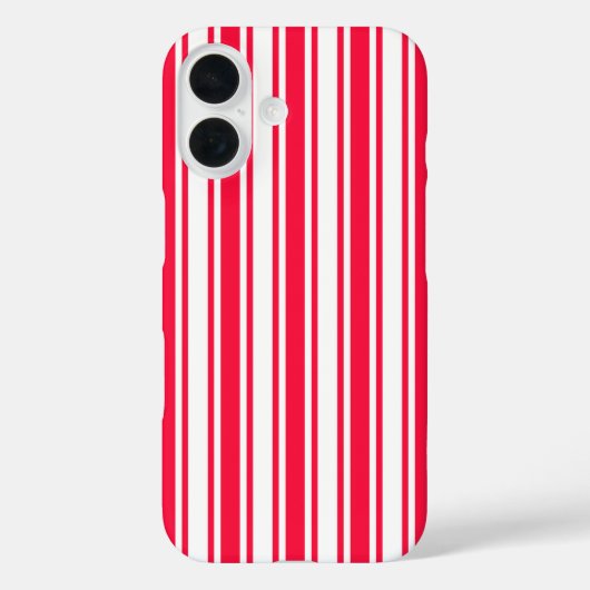 赤と白のキャンディストライプ Case-Mate iPhoneケース (裏面)