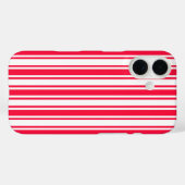 赤と白のキャンディストライプ Case-Mate iPhoneケース (裏面 (横))