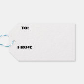 赤と白のキャンディーケーンの縞模様 ギフトタグ (裏面横)