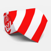 赤と白のキャンディ・ケーンのストライプのなタイ ネクタイ (ロール)