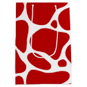 赤と白のキリン ミディアムペーパーバッグ (裏面)