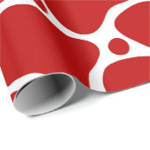 赤と白のキリン ラッピングペーパー (ロールコーナー)