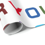 赤と白のクリスいけなマスラッピング紙 ラッピングペーパー (ロールコーナー)