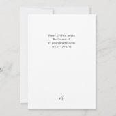 赤と白のクリスマスまたは休日のフローラパーティー 招待状 (裏面)