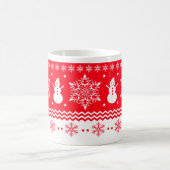 赤と白のクリスマス モーフィングマグカップ (中央)
