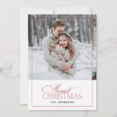 赤と白のクリスマメリース・スクリプトの引用文写真 (正面)