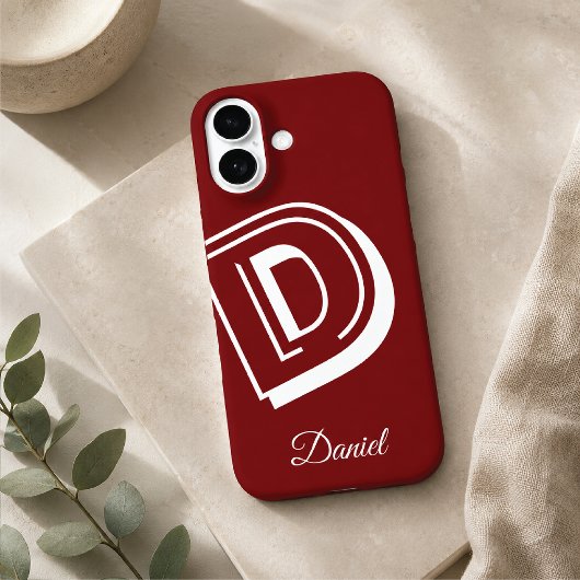 赤と白のケース iphone - 名前入り Case-Mate iPhoneケース