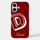 赤と白のケース iphone - 名前入り Case-Mate iPhoneケース (裏面)