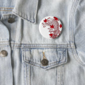 赤と白のコイ 缶バッジ (インサイチュ)